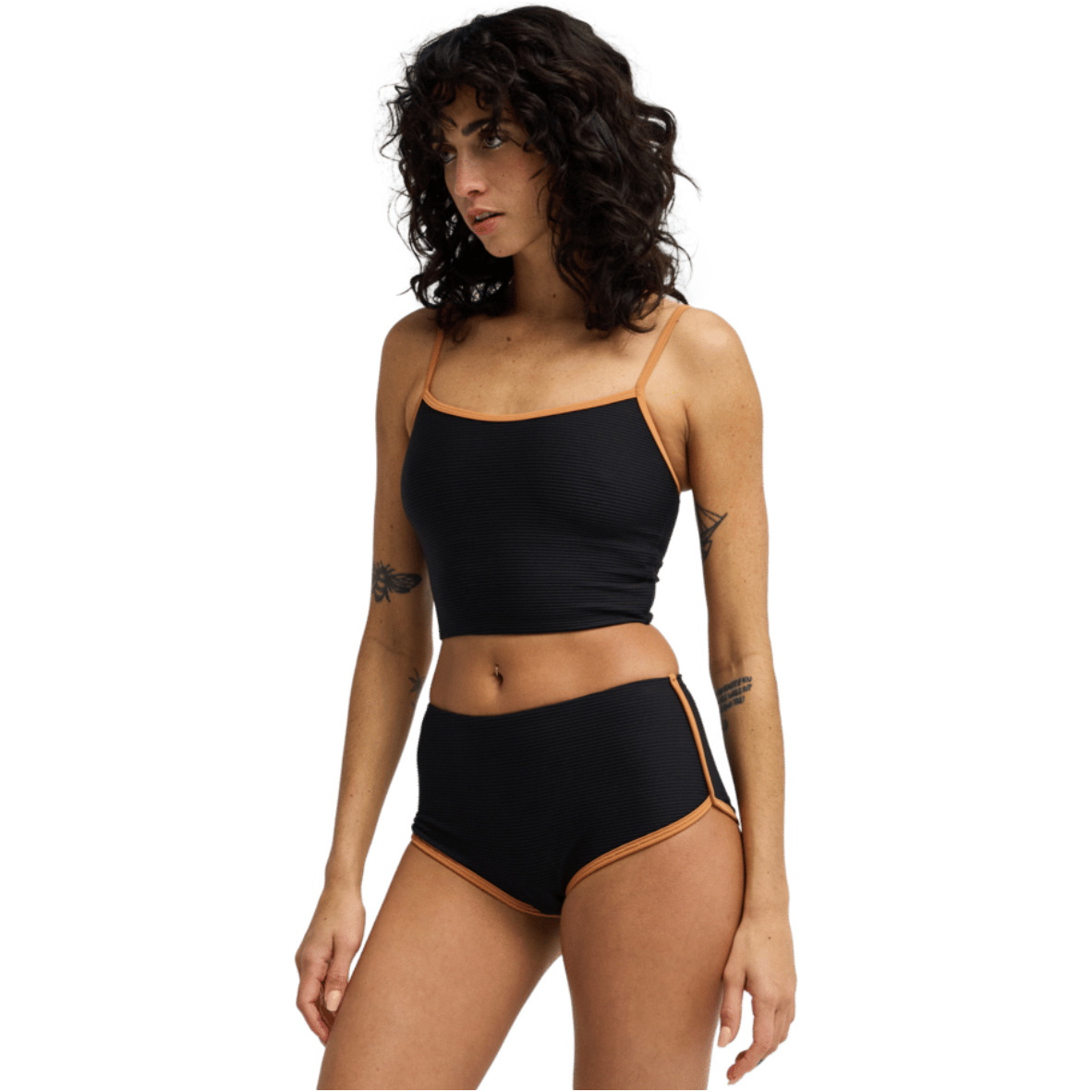2026 Billabong Womens Tanlines Surf Short Bikini Bottoms 24O271600 - Black